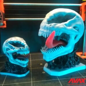 Venom skull with base STL 3D PRINTING